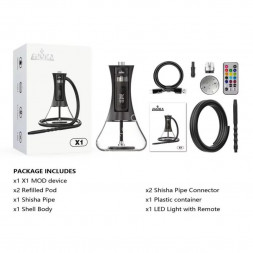 Электронный кальян Ehuka X1 (Серебристый) с возможностью менять подсветку 2000 mAh оптом