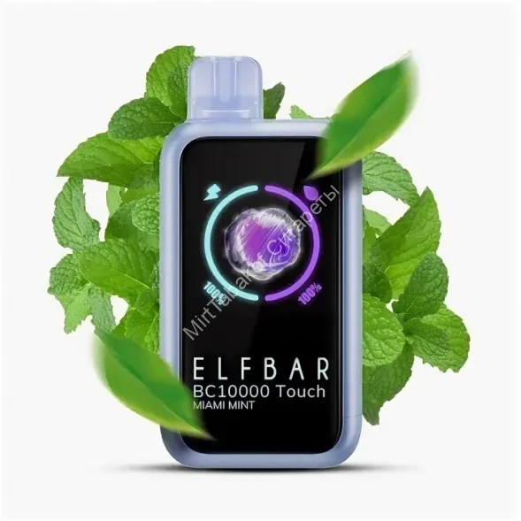 Электронная сигарета ELF BAR  BC 10000  Майами Мята оптом