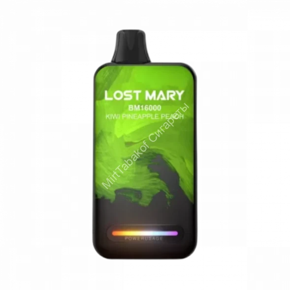 Электронная сигарета  Lost mary  BM 16000 Киви ананас персик 20мг (2%) оптом 