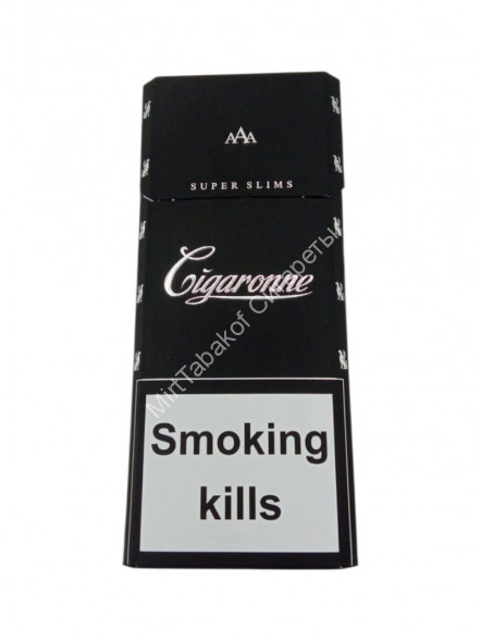 Сигареты Cigaronne Black Super Slims Оптом