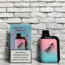 Электронная сигарета Bou pro mini 600 rainbow candy оптом       