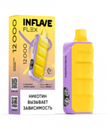 Электронная сигарета Inflave Flex Ананас дыня 12000 затяжек 20мг Hard (2% Hard) оптом