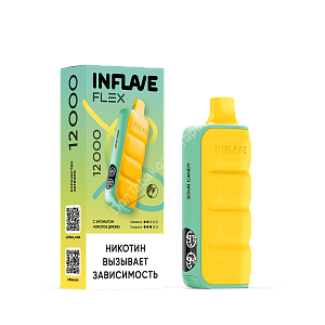 Электронная сигарета Inflave Flex 12000 Кислое драже оптом